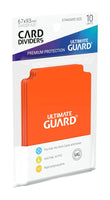 Ultimate Guard Card Dividers Standard Size (10) - Orange