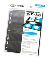 Ultimate Guard 14-Pocket Supreme Compact Pages Standard + Mini American (10) - Black