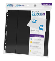 Ultimate Guard 24-Pocket QuadRow Pages Side-Loading (10) - Black