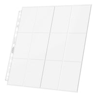 Ultimate Guard 24-Pocket QuadRow Pages Side-Loading (10) - Transparent