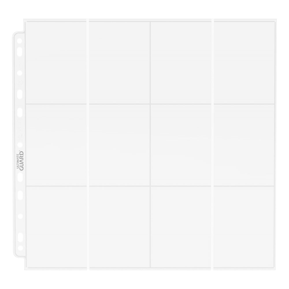 Ultimate Guard 24-Pocket QuadRow Pages Side-Loading (10) - Transparent
