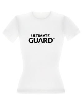 Ultimate Guard Ladies T-Shirt Wordmark White Size L