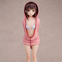 Swimsuit Hoodie Misaki (Original Character) Illustration by Jonsun