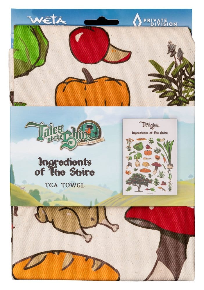 Lord of the Rings Tea Towel Ingredients of The Shire (Tales of the Shire (2025)) 69 cm
