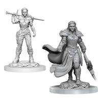 D&D Nolzur's Marvelous Miniatures Unpainted Miniatures 2-Pack Orc Fighter Female