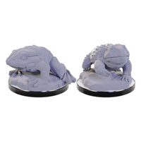 WizKids Deep Cuts Miniatures Unpainted Miniatures 2-Pack Giant Frogs