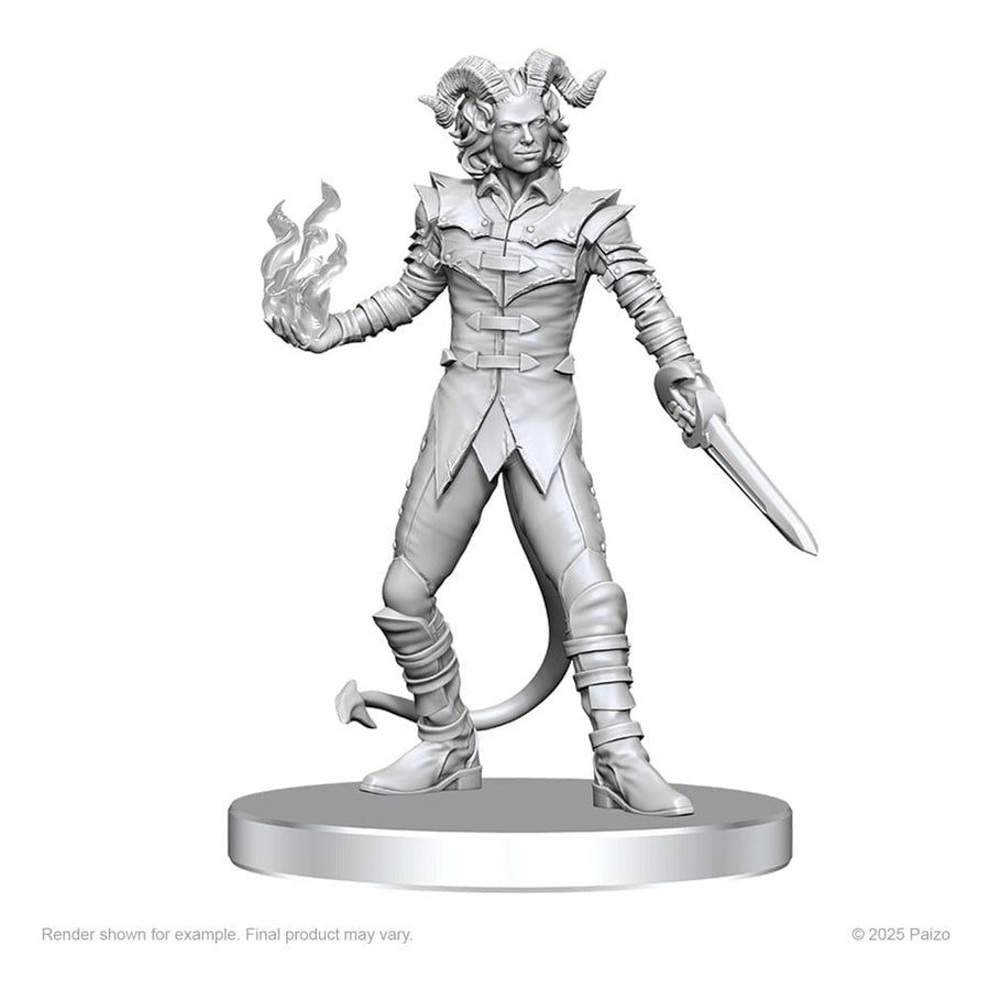 Pathfinder Deep Cuts Unpainted Miniatures Vordine (Infantry Devil) & Pitborn Rogue