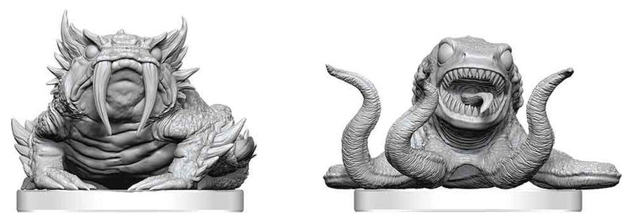Pathfinder Battles Deep Cuts Unpainted Miniature Bogwid & Slurk 13 cm