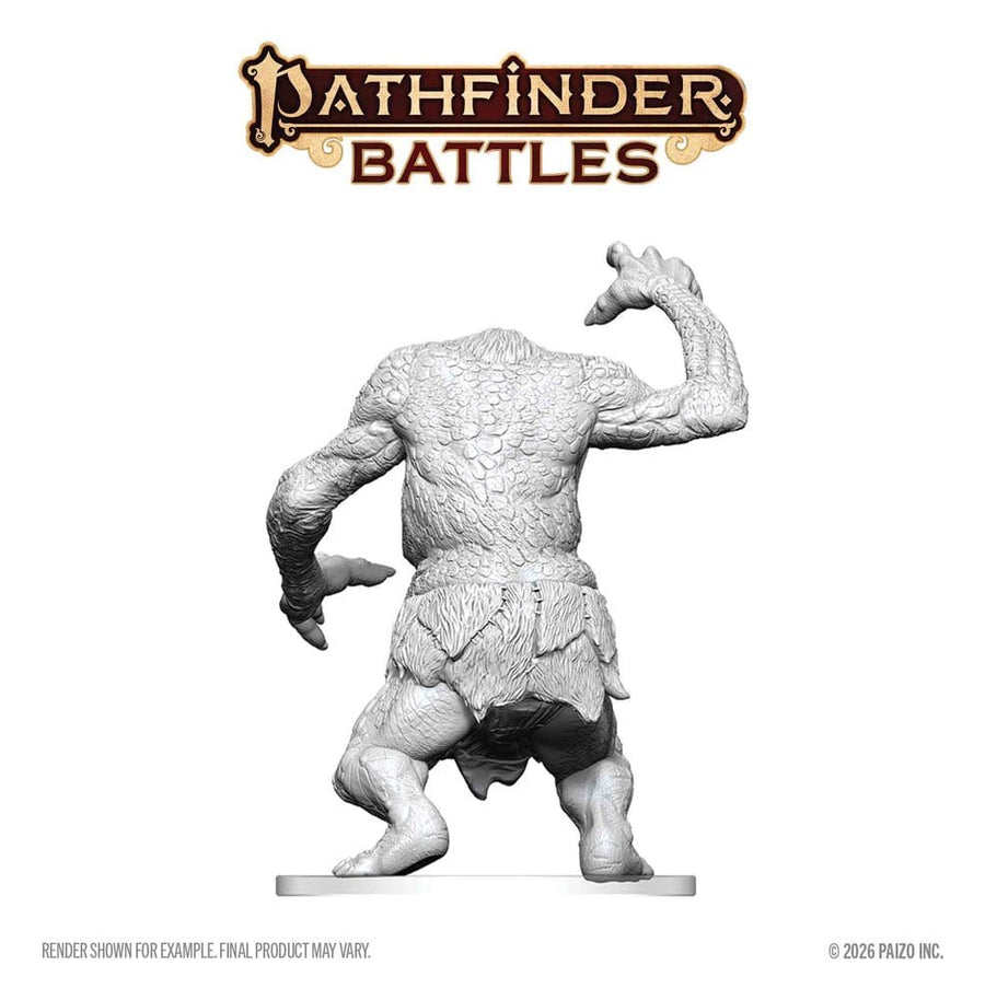 Pathfinder Battles Deep Cuts Unpainted Miniature Forest Troll 15 cm