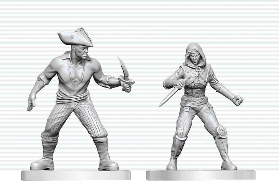 Dungeons & Dragons Nolzur's Marvelous Miniatures Unpainted Miniature Bandit & Pirate 14 cm
