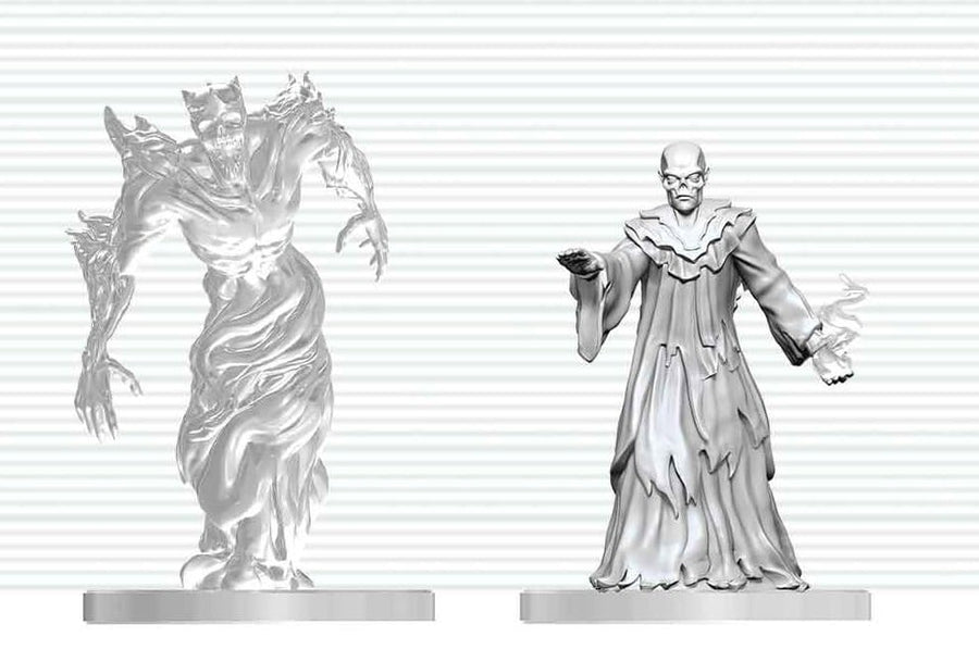 Dungeons & Dragons Nolzur's Marvelous Miniatures Unpainted Miniature Ghast Gravecaller & Wraith 14 cm