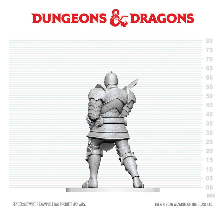 Dungeons & Dragons Nolzur's Marvelous Miniatures Unpainted Miniature Red Knight Guardian Golem 14 cm
