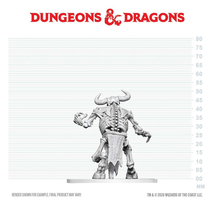 Dungeons & Dragons Nolzur's Marvelous Miniatures Unpainted Miniature Minotaur Skeleton 17 cm