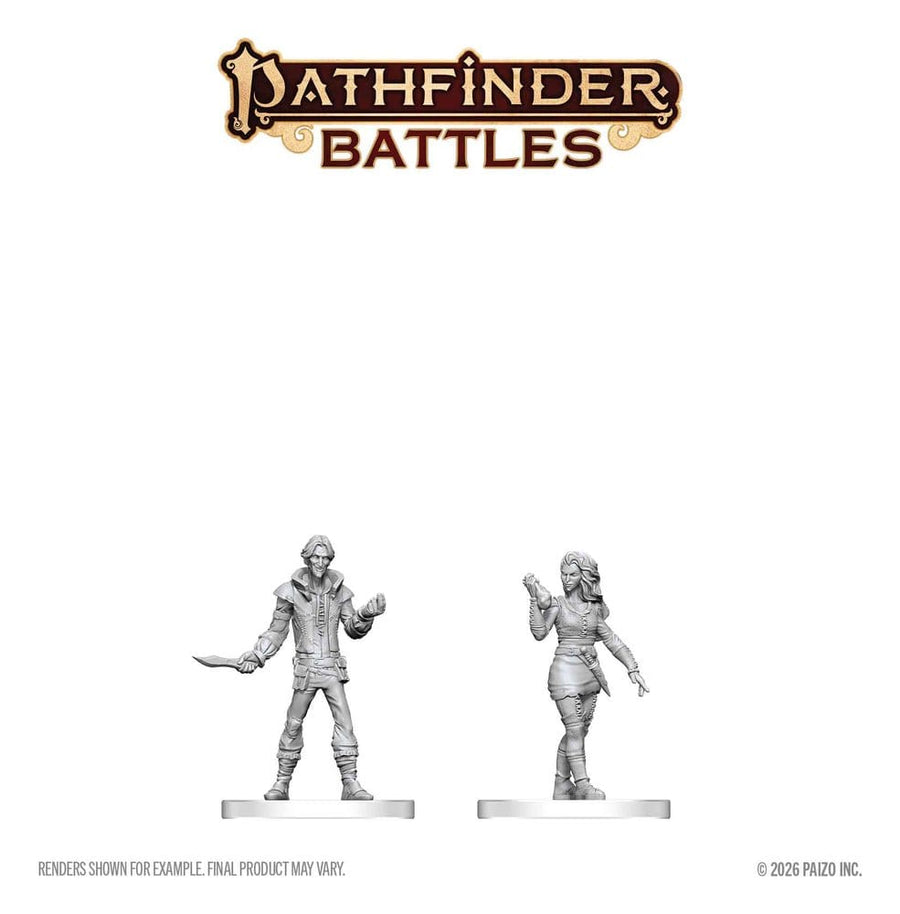 Pathfinder Battles Deep Cuts Unpainted Miniature Thief & Pickpocket 14 cm