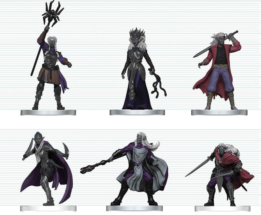 D&D Icons of the Realms Mini Figures Drow Warband 20 cm
