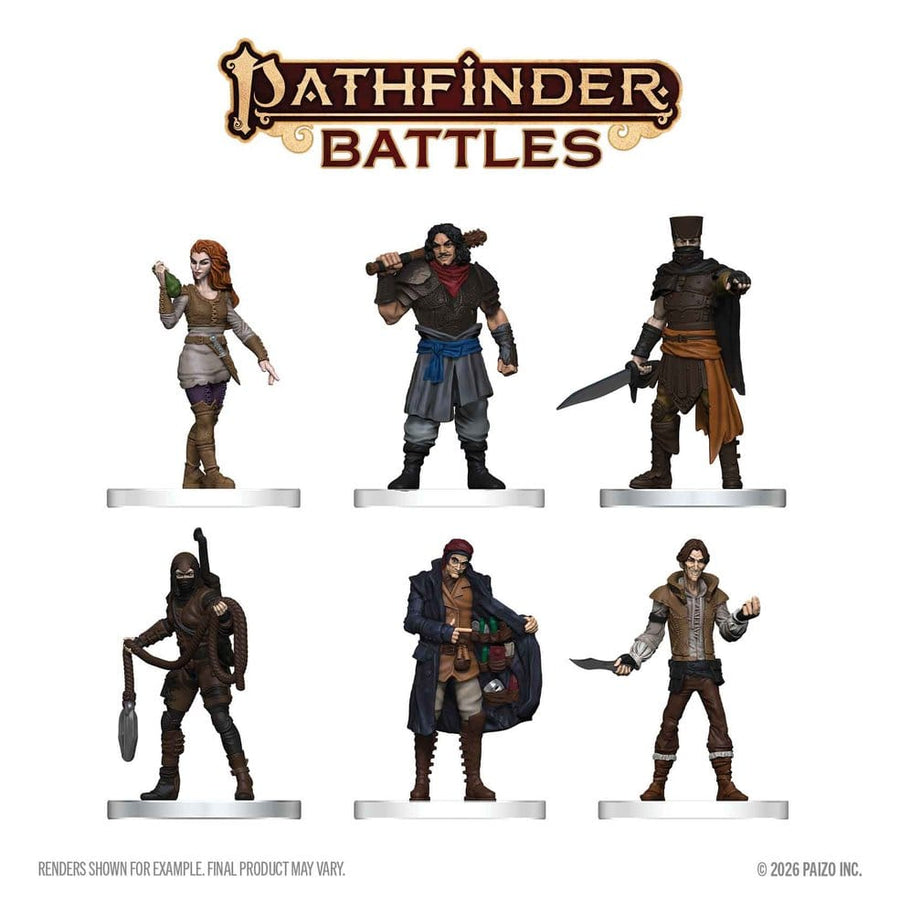 Pathfinder Battles Boxed prepainted Miniatures Criminals 20 cm