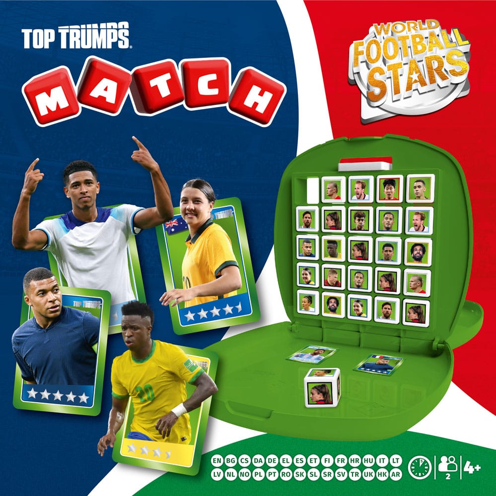 World football stars Top Trumps Match - The Crazy Cube Game Green Version