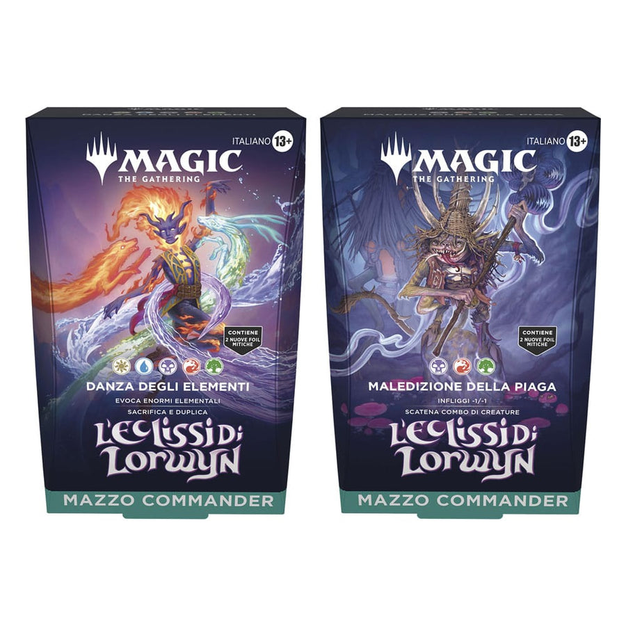 Magic the Gathering L'Eclissi di Lorwyn Commander Decks Display (4) italian