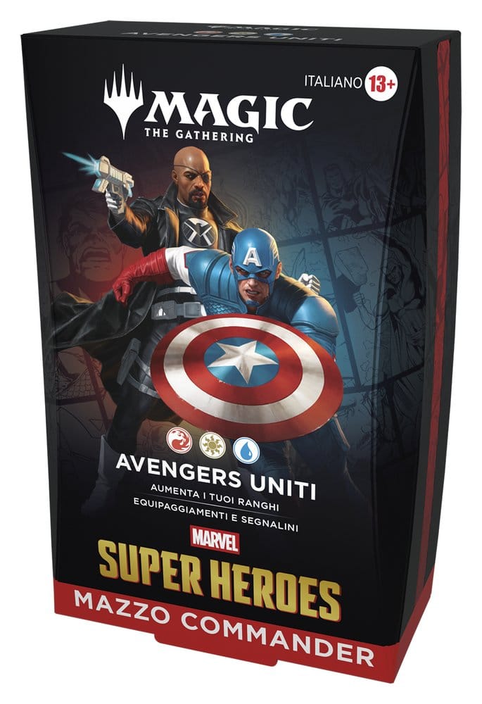 Magic the Gathering Marvel Super Heroes Commander Decks Case (4) italian
