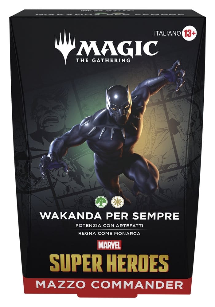 Magic the Gathering Marvel Super Heroes Commander Decks Case (4) italian