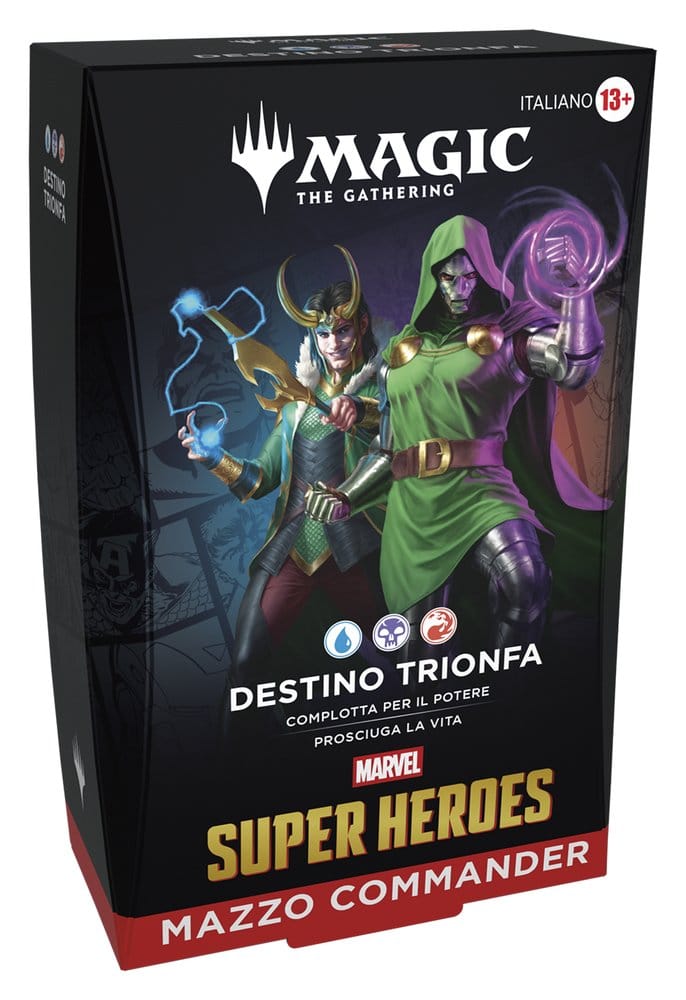 Magic the Gathering Marvel Super Heroes Commander Decks Case (4) italian
