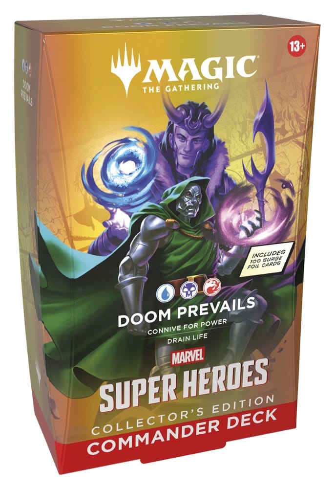Magic the Gathering Marvel Super Heroes Collector's Edition Commander Decks Case (4) english