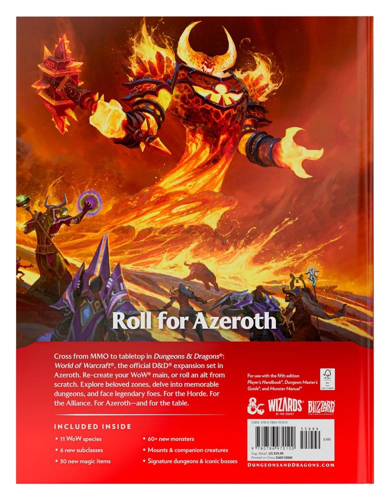 Dungeons & Dragons RPG World of Warcraft Book *English Version*