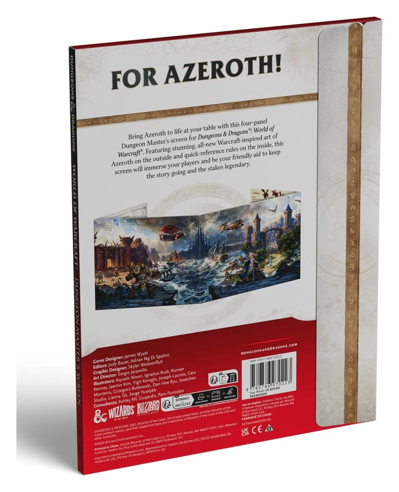 Dungeons & Dragons RPG World of Warcraft Dungeon Master's Screen *English Version*