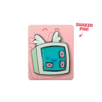 Bee and PuppyCat Shaker Pin Badge Temp Bot 5 cm