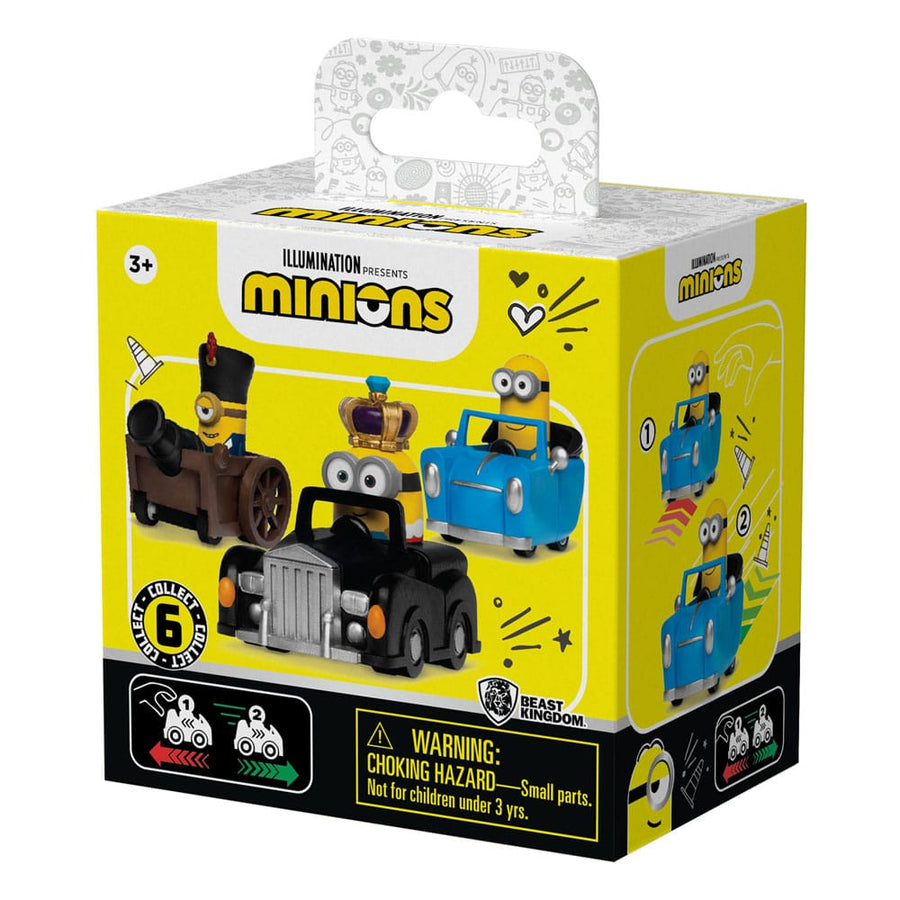 Minions Zoom Hero Pullback Vehicles with Figures Blind Box Assortment (12)