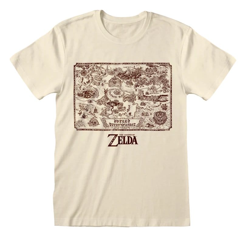 The Legend of Zelda T-Shirt Map Of Kingdom Size S